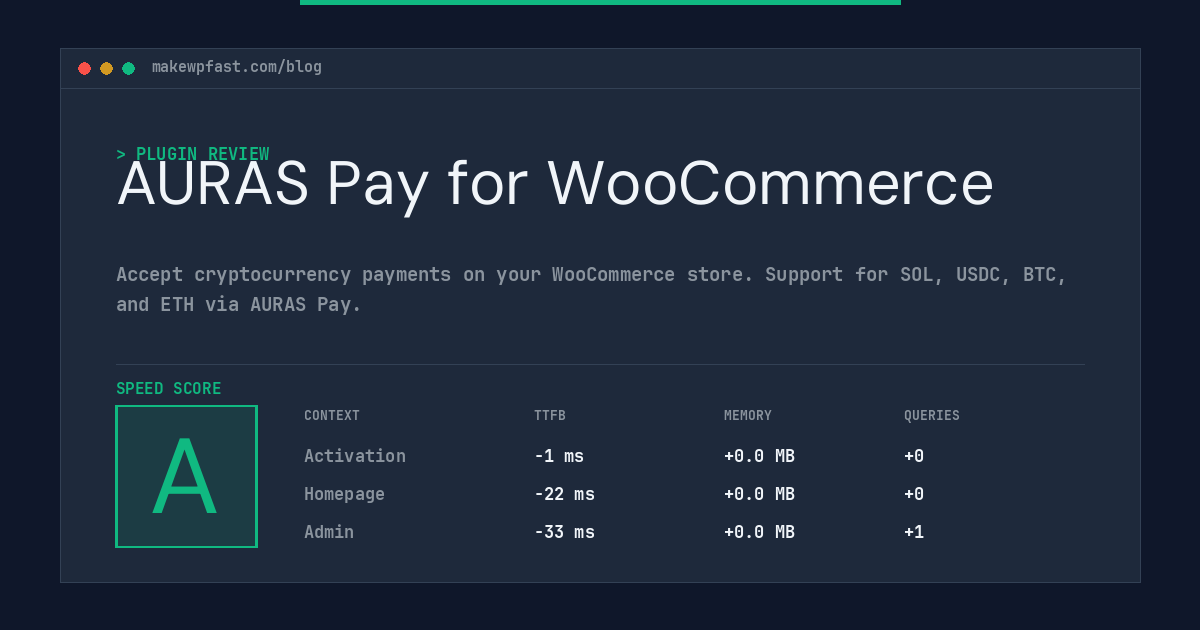 AURAS Pay for WooCommerce - MakeWPFast