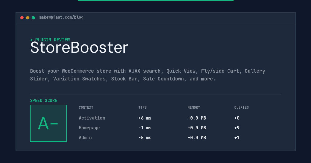 StoreBooster - MakeWPFast
