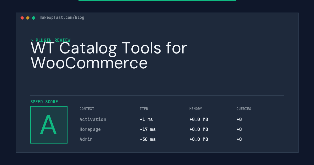 WT Catalog Tools for WooCommerce - MakeWPFast