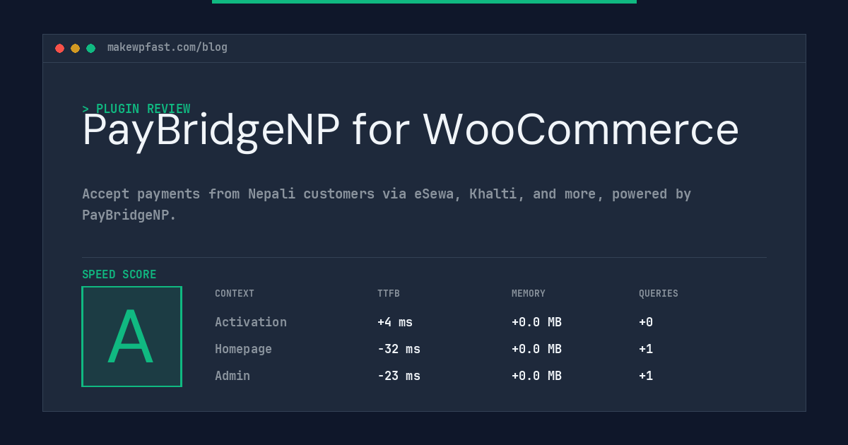 PayBridgeNP for WooCommerce - MakeWPFast