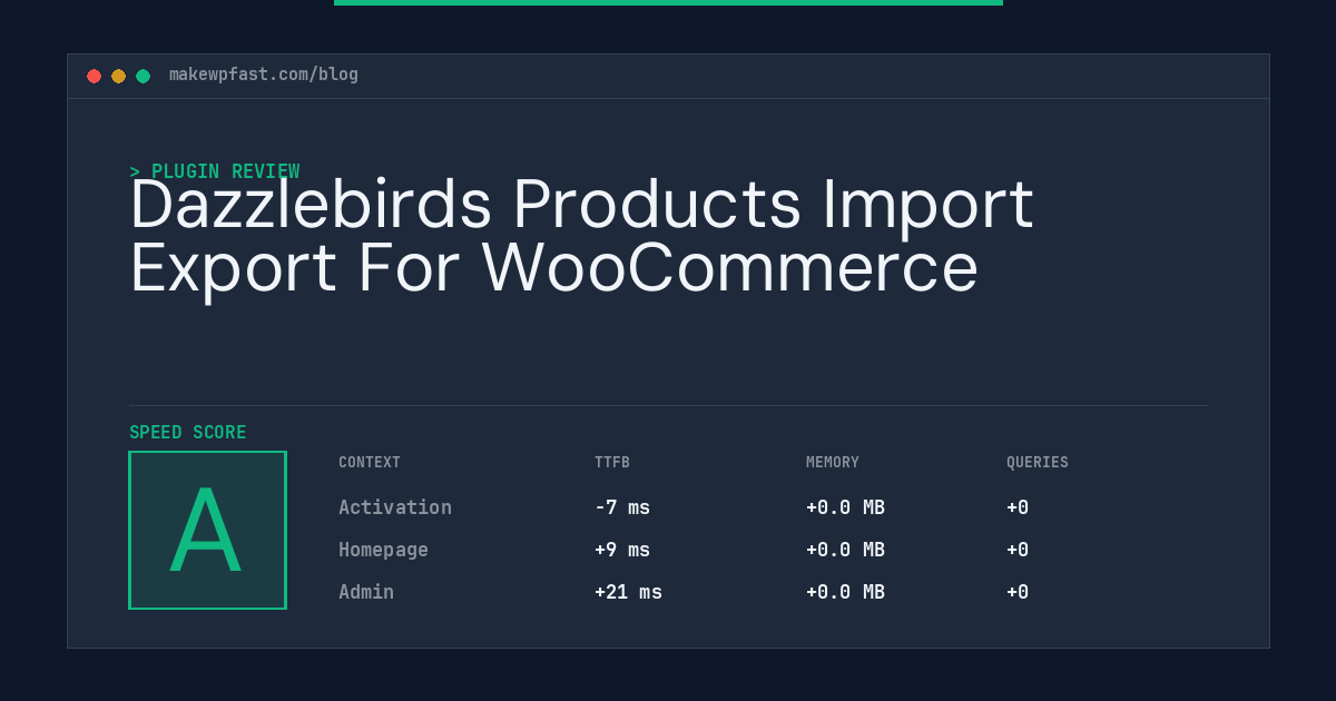 Dazzlebirds Products Import Export For WooCommerce - MakeWPFast