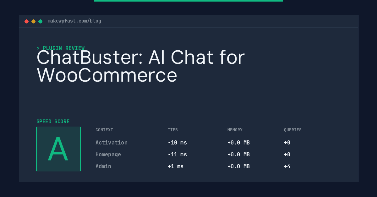 ChatBuster: AI Chat for WooCommerce - MakeWPFast