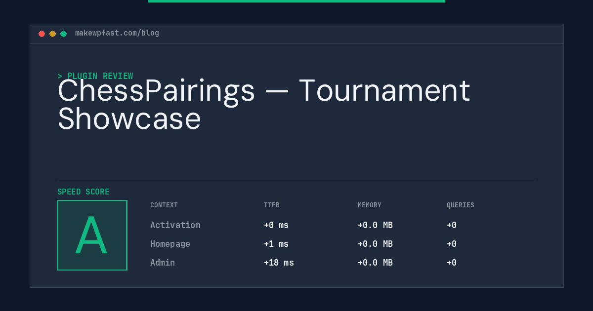 ChessPairings — Tournament Showcase - MakeWPFast