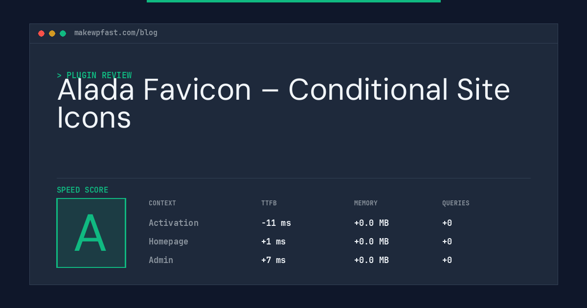 Alada Favicon – Conditional Site Icons - MakeWPFast