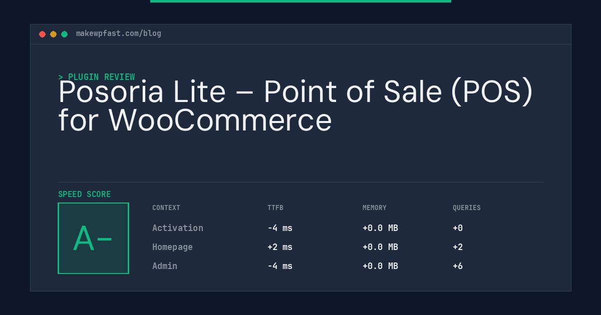 Posoria Lite – Point of Sale (POS) for WooCommerce - MakeWPFast