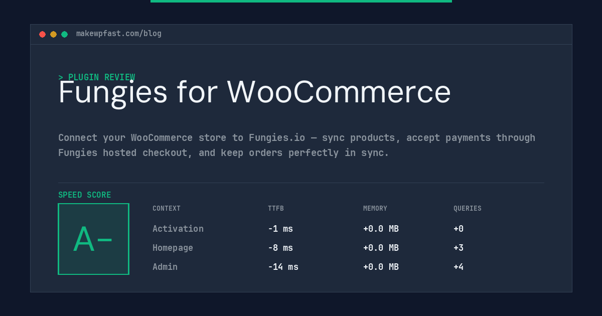 Fungies for WooCommerce - MakeWPFast