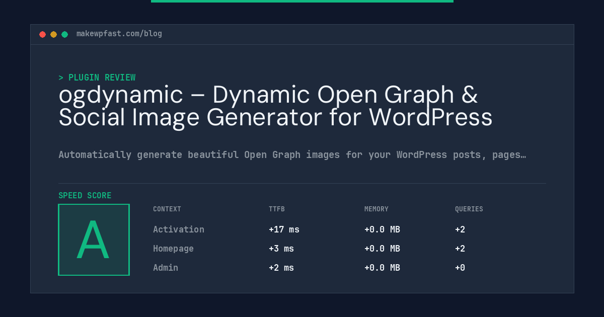 ogdynamic – Dynamic Open Graph & Social Image Generator for WordPress - MakeWPFast