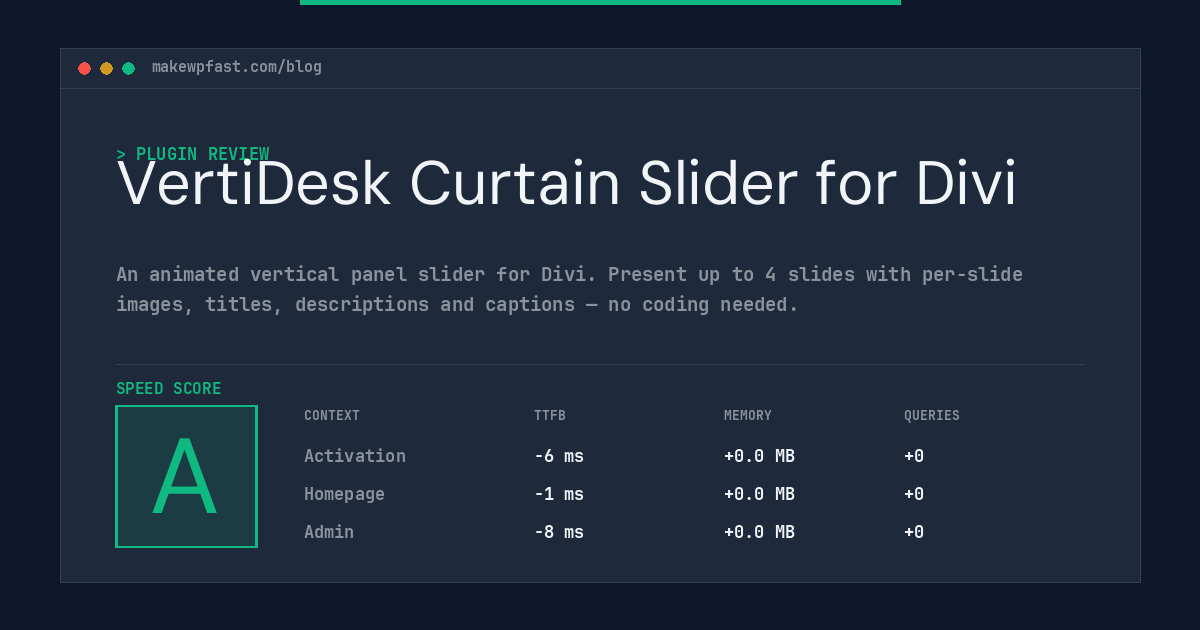 VertiDesk Curtain Slider for Divi - MakeWPFast