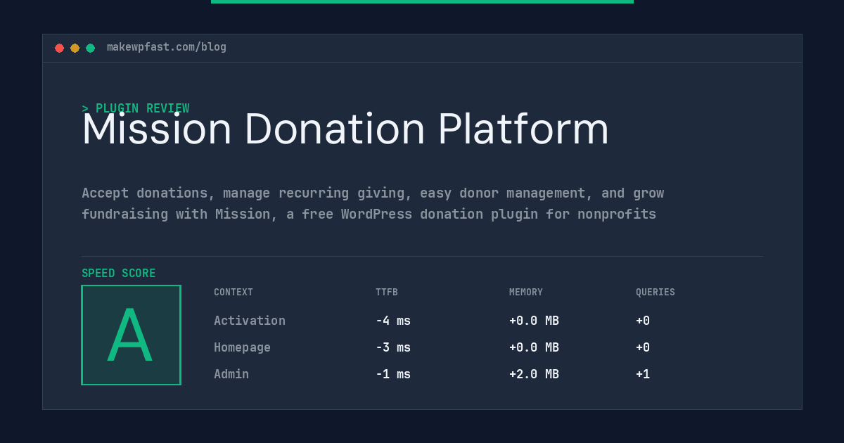 Mission Donation Platform - MakeWPFast