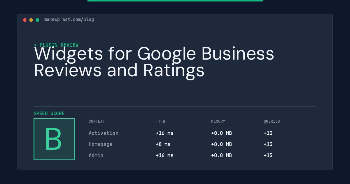Widgets for Google Business Reviews and Ratings - MakeWPFast