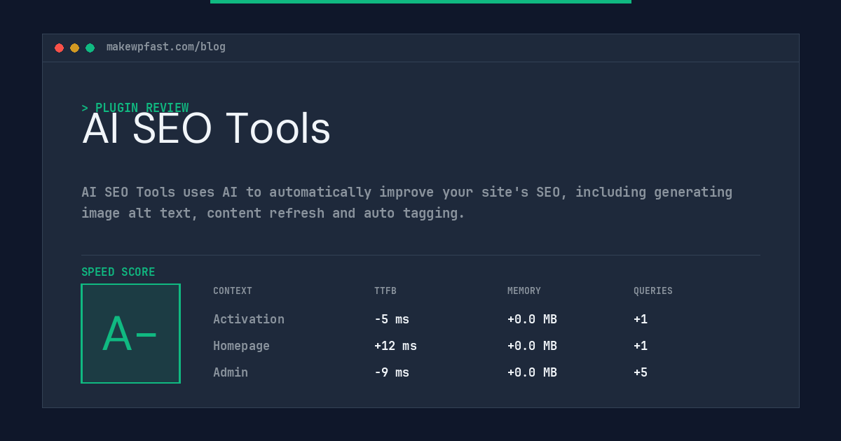 AI SEO Tools - MakeWPFast