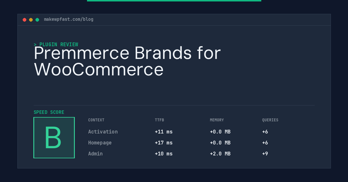 Premmerce Brands for WooCommerce - MakeWPFast