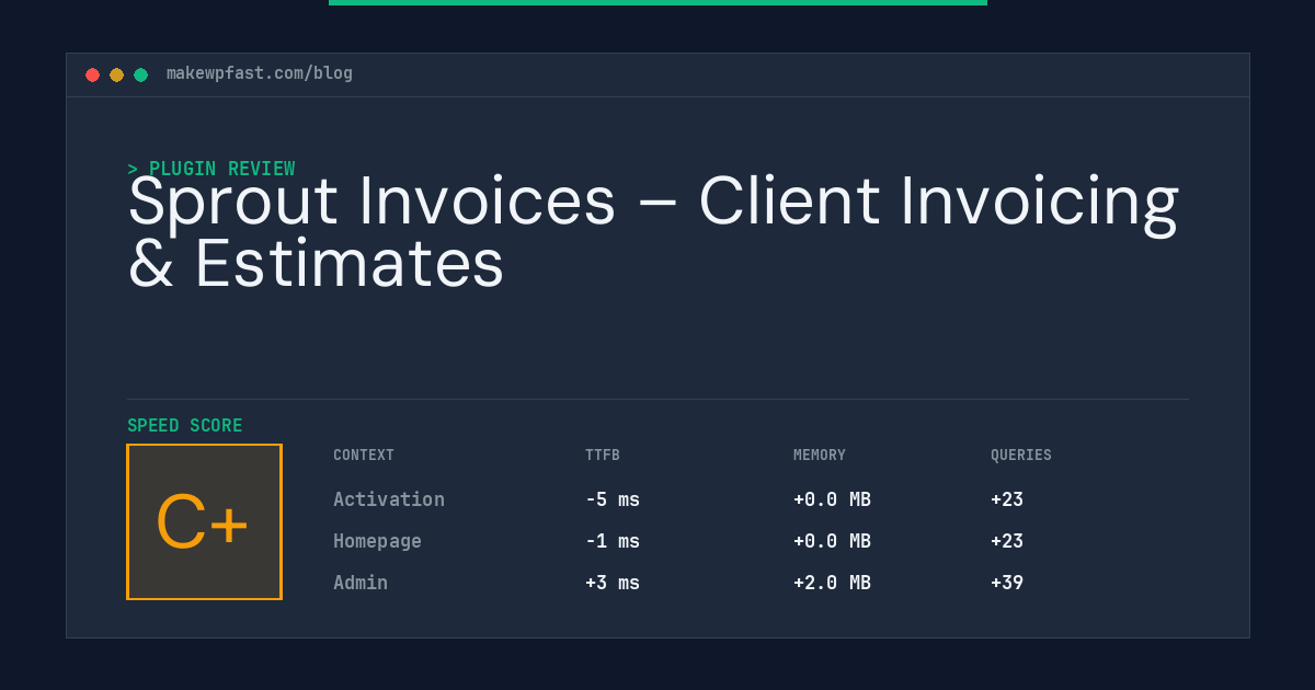 Sprout Invoices – Client Invoicing & Estimates - MakeWPFast