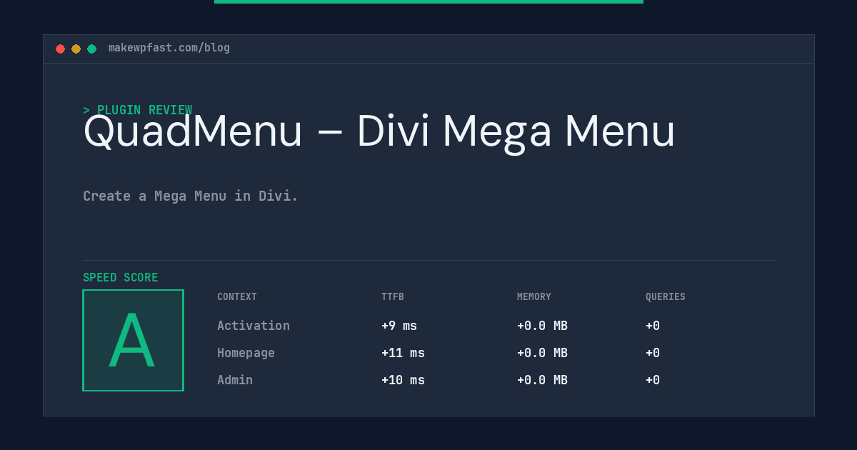 QuadMenu – Divi Mega Menu - MakeWPFast