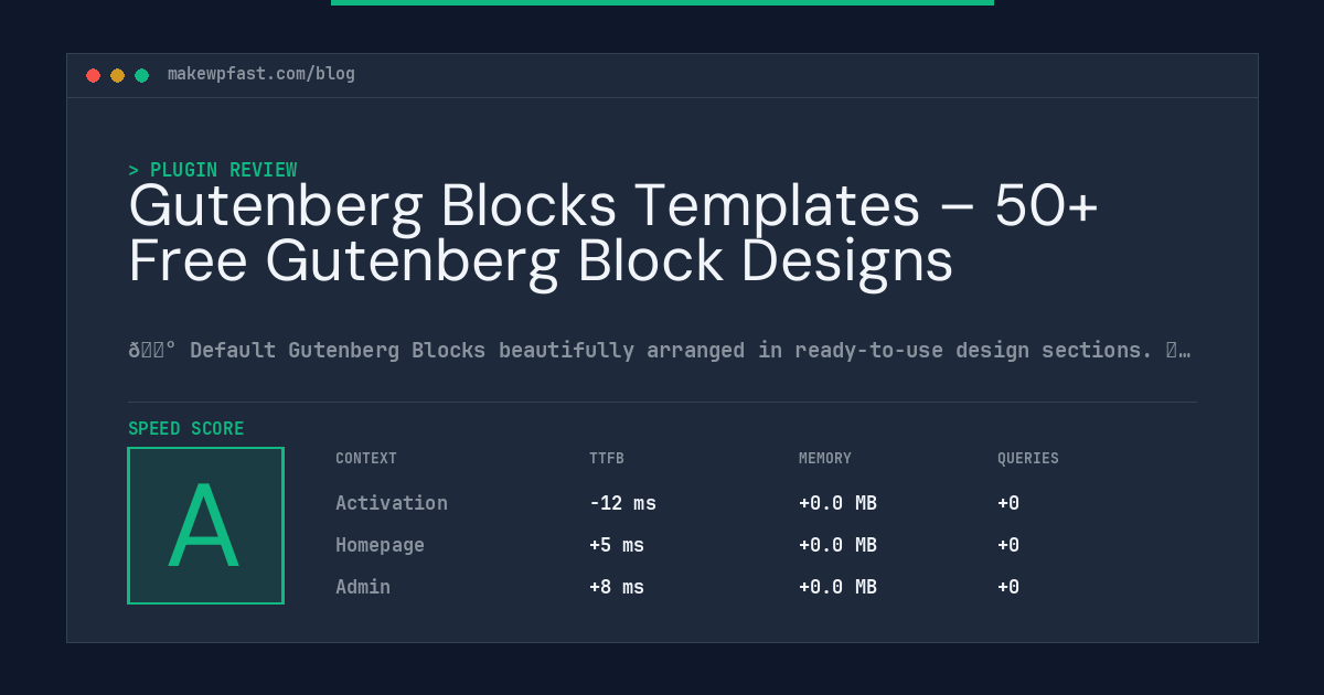 Gutenberg Blocks Templates – 50+ Free Gutenberg Block Designs - MakeWPFast