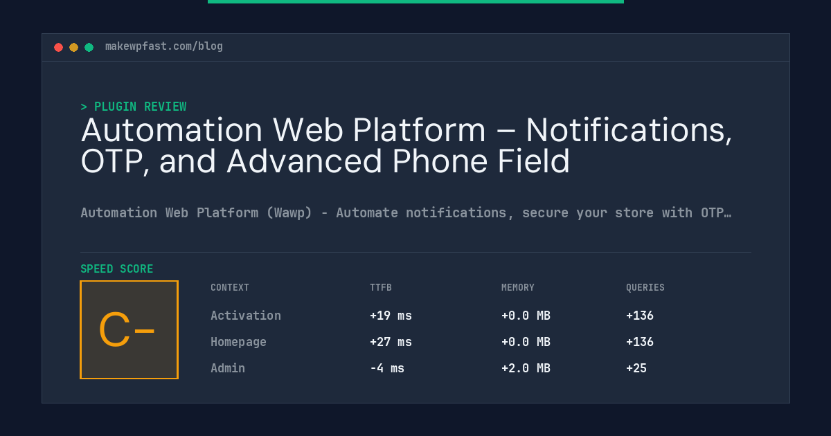 Automation Web Platform – Notifications, OTP, and Advanced Phone Field - MakeWPFast