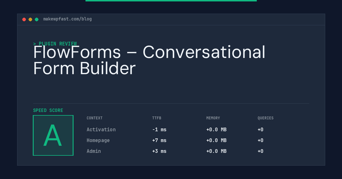 FlowForms – Conversational Form Builder - MakeWPFast