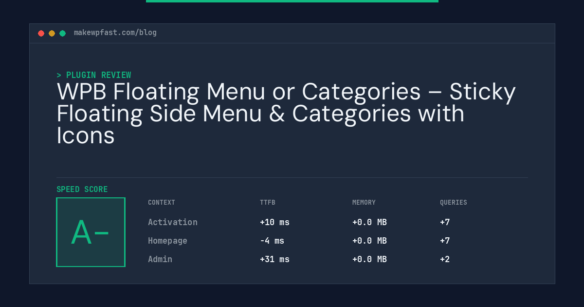 WPB Floating Menu or Categories – Sticky Floating Side Menu & Categories with Icons - MakeWPFast