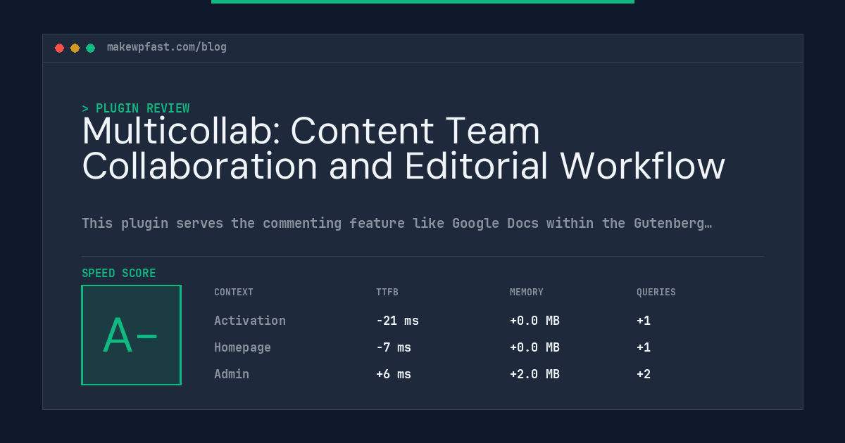 Multicollab: Content Team Collaboration and Editorial Workflow - MakeWPFast