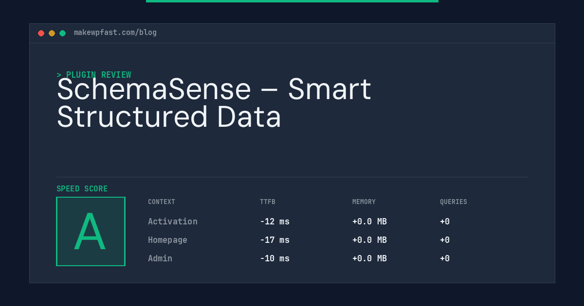 SchemaSense – Smart Structured Data - MakeWPFast