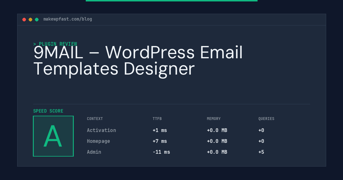 9MAIL – WordPress Email Templates Designer - MakeWPFast