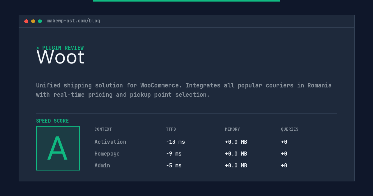 Woot - MakeWPFast