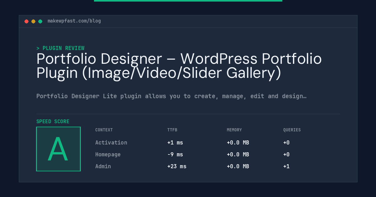 Portfolio Designer – WordPress Portfolio Plugin (Image/Video/Slider Gallery) - MakeWPFast