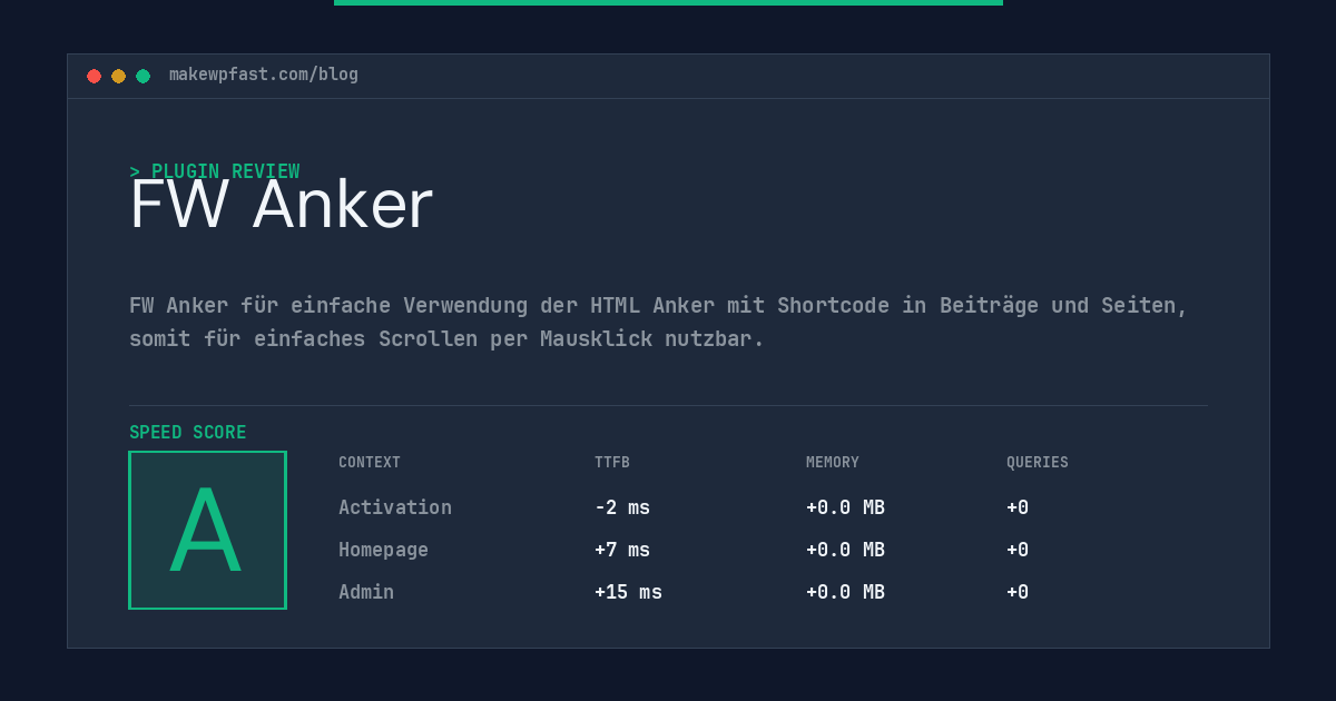 FW Anker - MakeWPFast