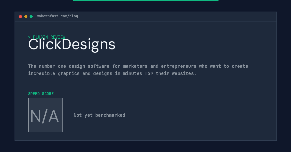 ClickDesigns - MakeWPFast
