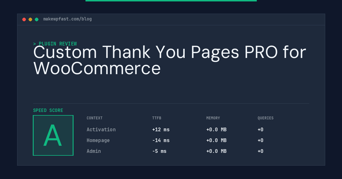 Custom Thank You Pages PRO for WooCommerce - MakeWPFast