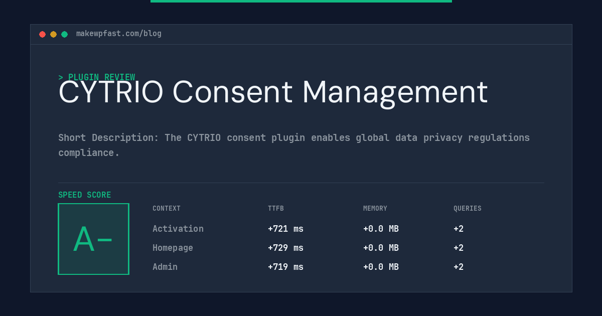 CYTRIO Consent Management - MakeWPFast