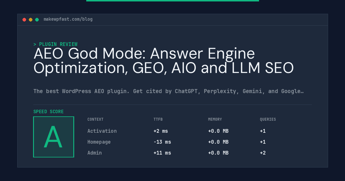 AEO God Mode: Answer Engine Optimization, GEO, AIO and LLM SEO - MakeWPFast