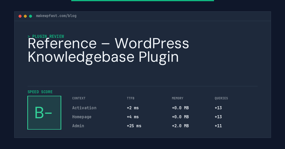 Reference – WordPress Knowledgebase Plugin - MakeWPFast