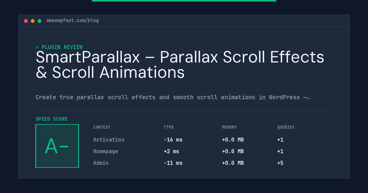 SmartParallax – Parallax Scroll Effects & Scroll Animations - MakeWPFast