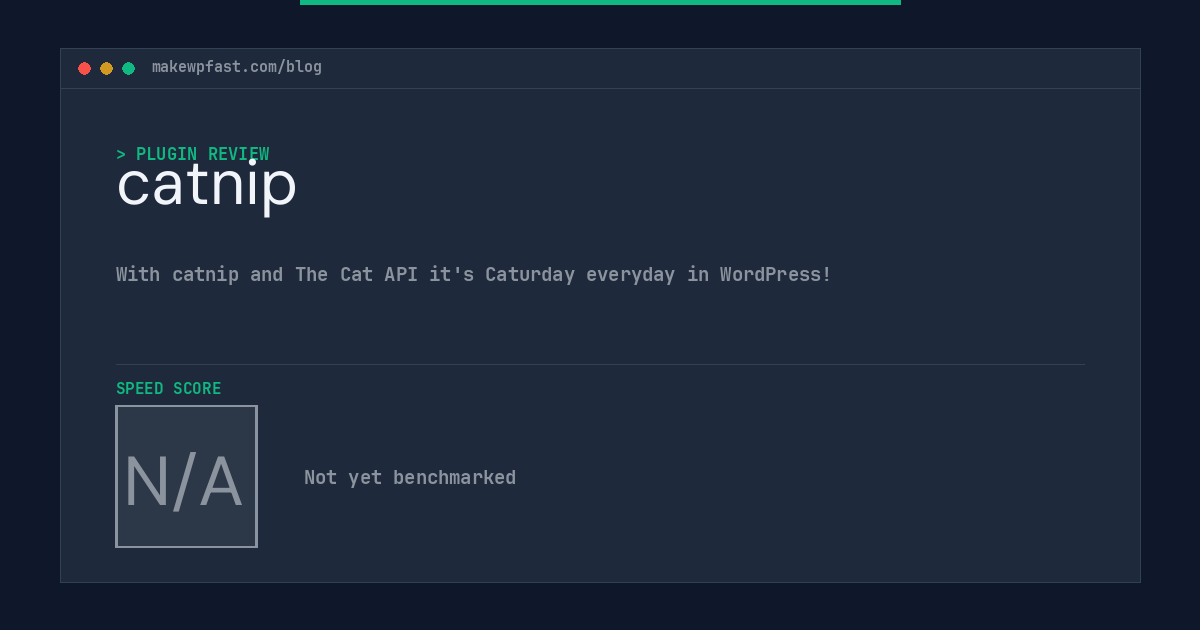 catnip - MakeWPFast