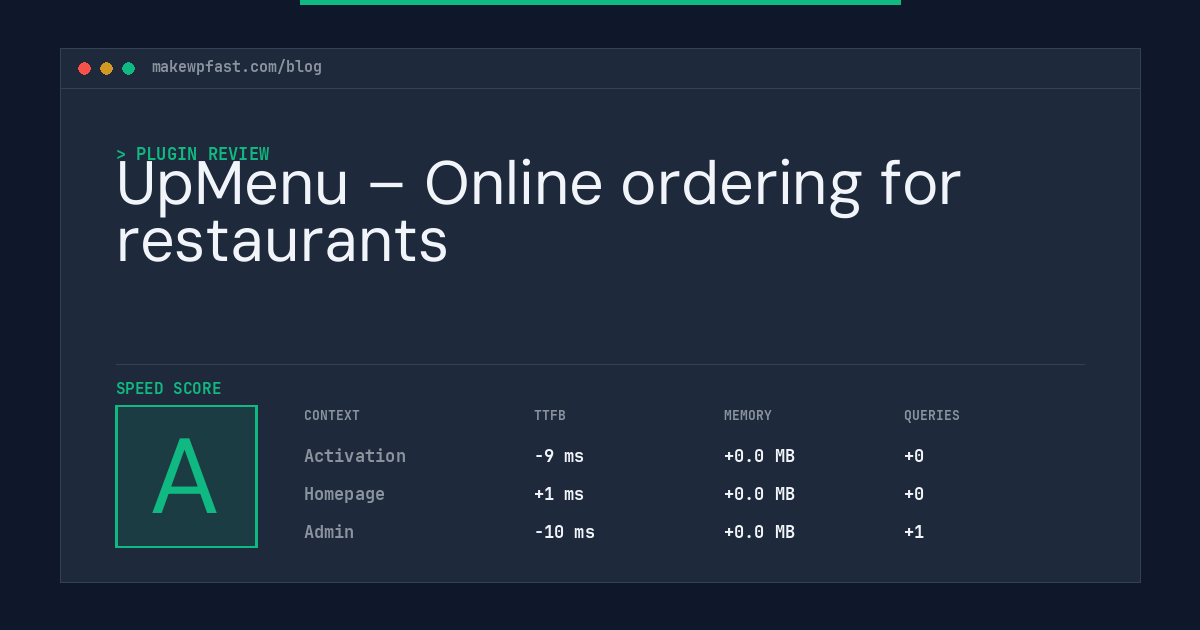 UpMenu – Online ordering for restaurants - MakeWPFast