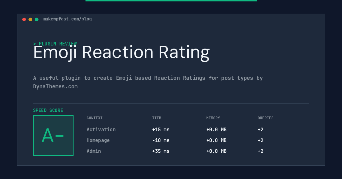 Emoji Reaction Rating - MakeWPFast