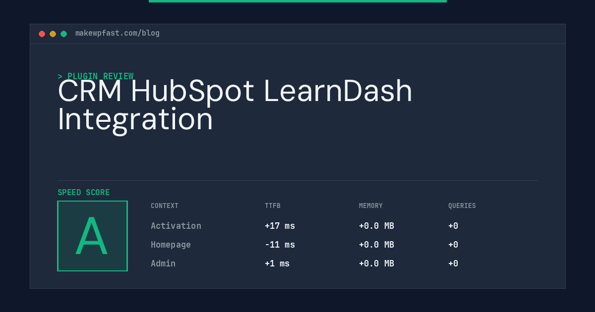 CRM HubSpot LearnDash Integration - MakeWPFast
