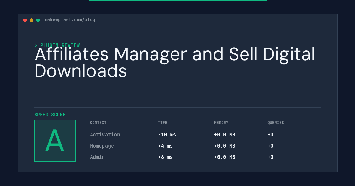 Affiliates Manager and Sell Digital Downloads - MakeWPFast