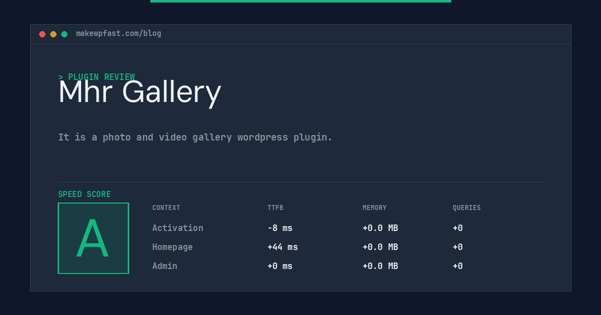 Mhr Gallery - MakeWPFast