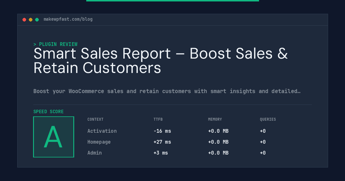 Smart Sales Report – Boost Sales & Retain Customers - MakeWPFast