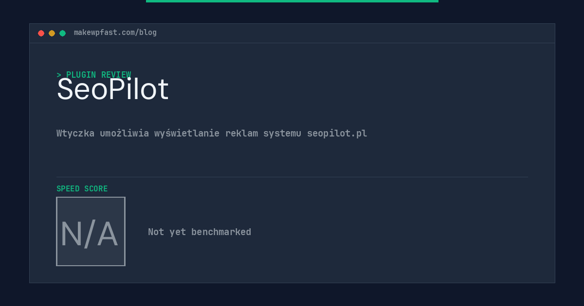 SeoPilot - MakeWPFast
