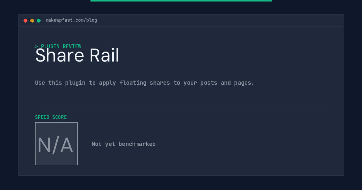 Share Rail - MakeWPFast