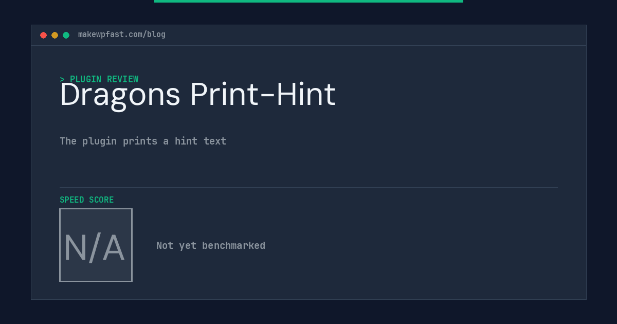 Dragons Print-Hint - MakeWPFast