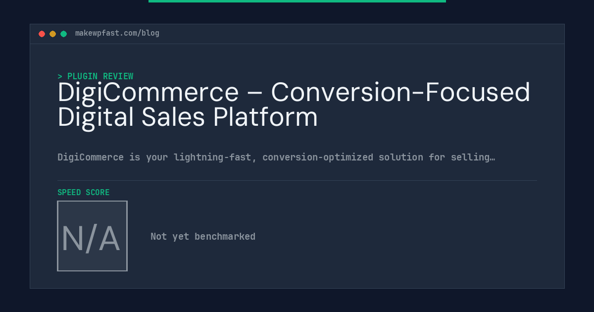 DigiCommerce – Conversion-Focused Digital Sales Platform - MakeWPFast