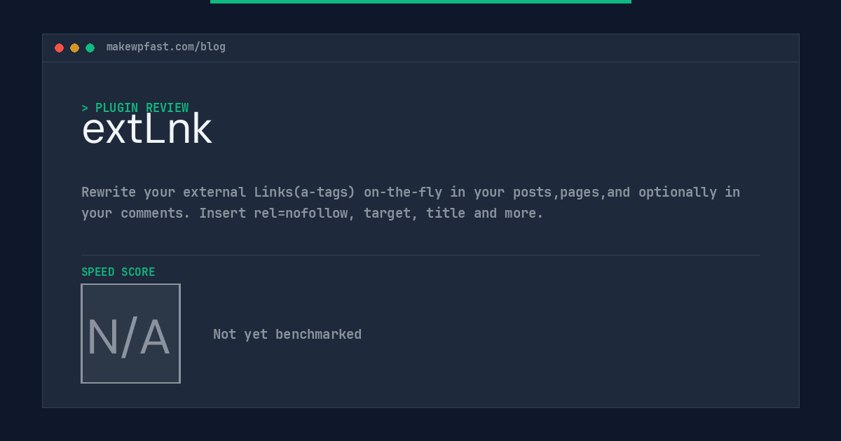 extLnk - MakeWPFast