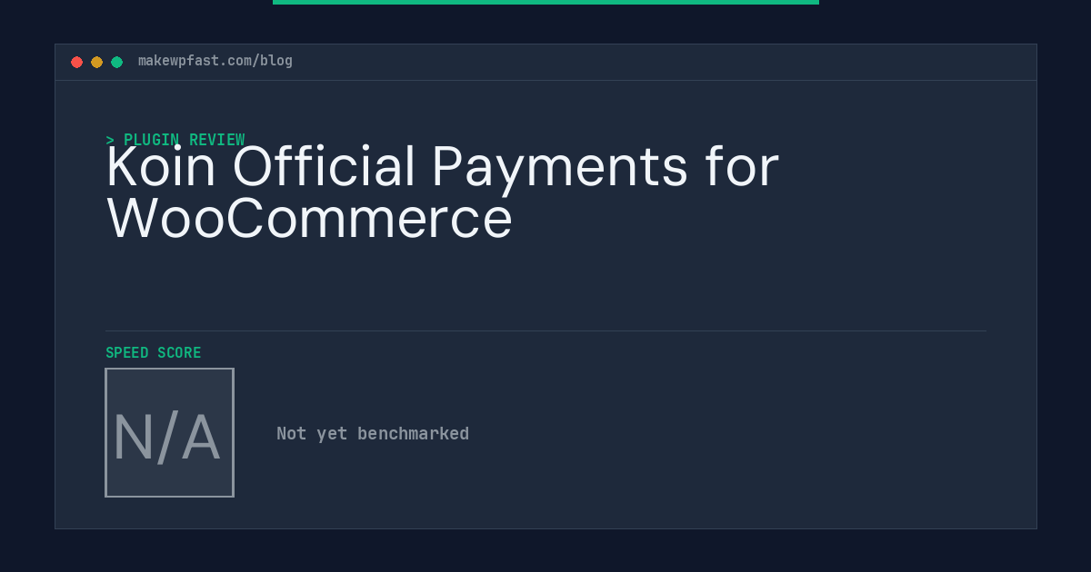 Koin Official Payments for WooCommerce - MakeWPFast
