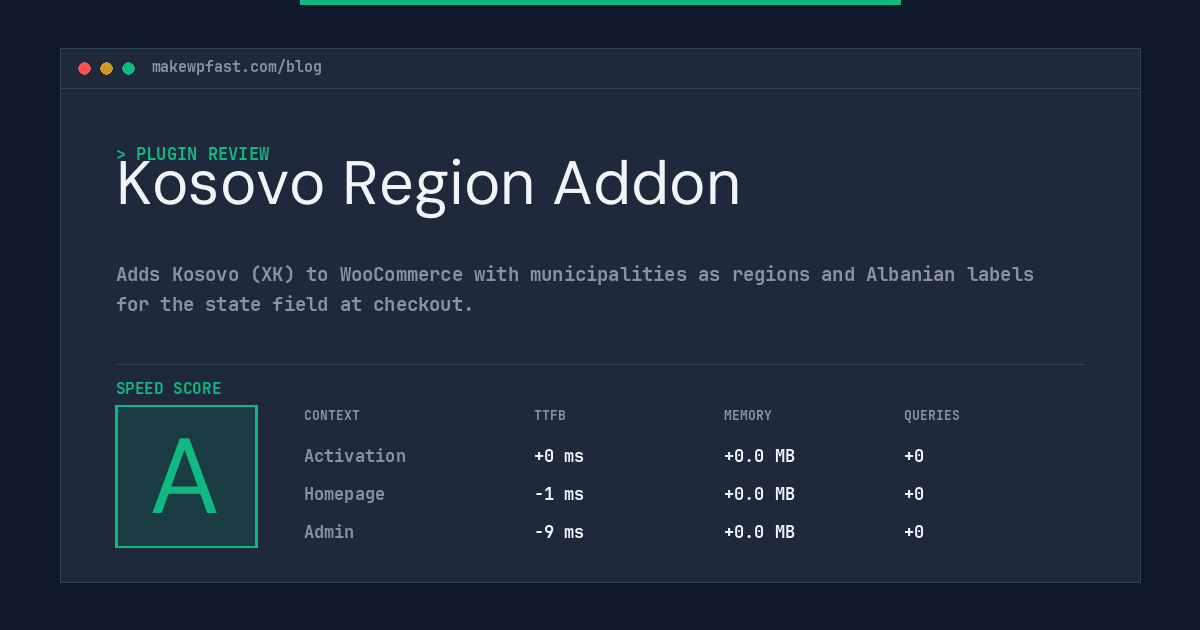 Kosovo Region Addon - MakeWPFast
