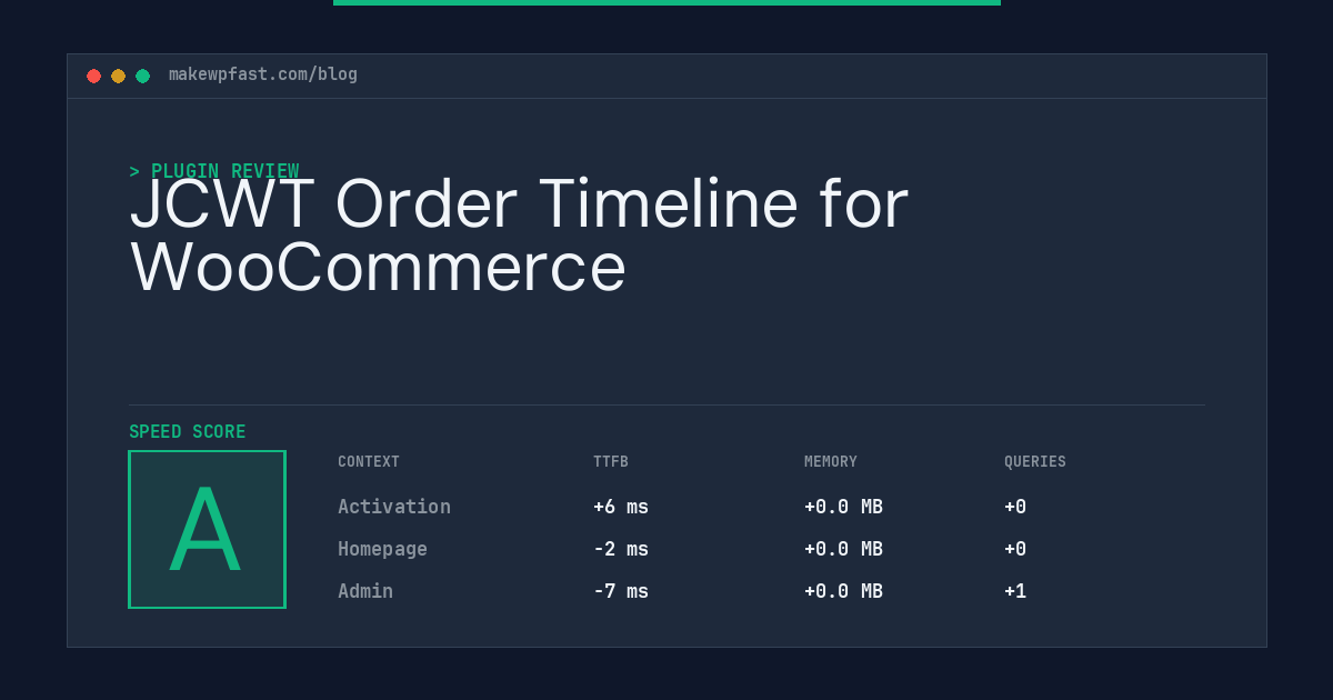 JCWT Order Timeline for WooCommerce - MakeWPFast