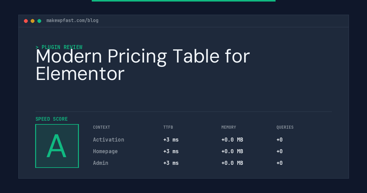Modern Pricing Table for Elementor - MakeWPFast